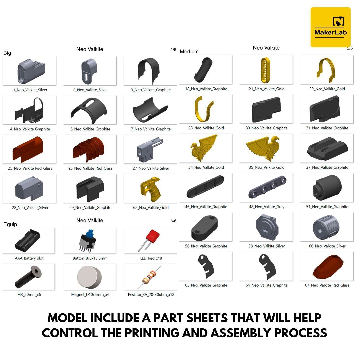 Neo-Volkite Blaster - Space Marine 2 - STL CAD OBJ - Commercial 3D print model_11