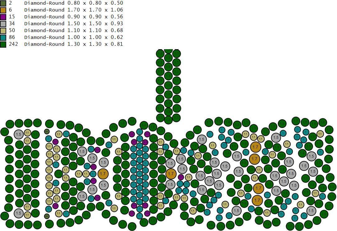 Custom Boss Name Double Layer Diamond Pendant - Boss Necklace 3D print model_17