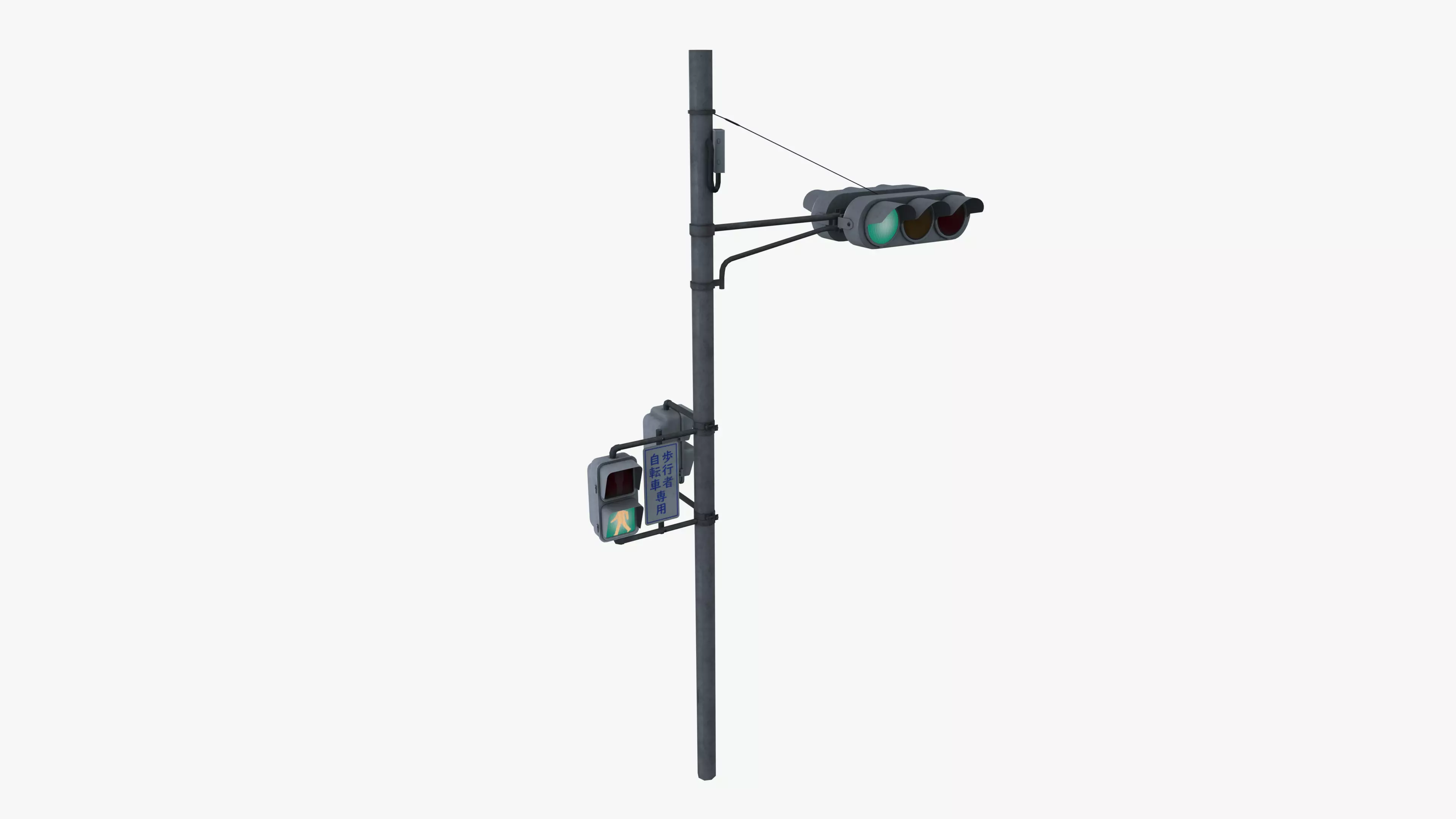 Traffic light 3D model_0
