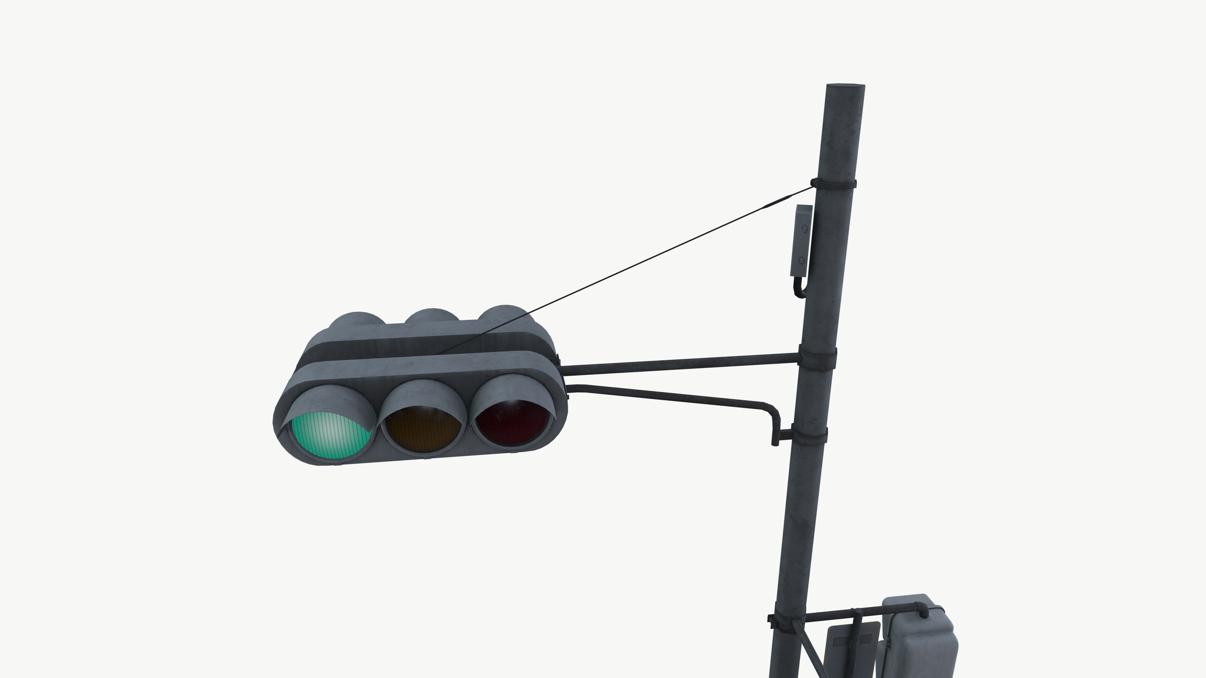 Traffic light 3D model_7