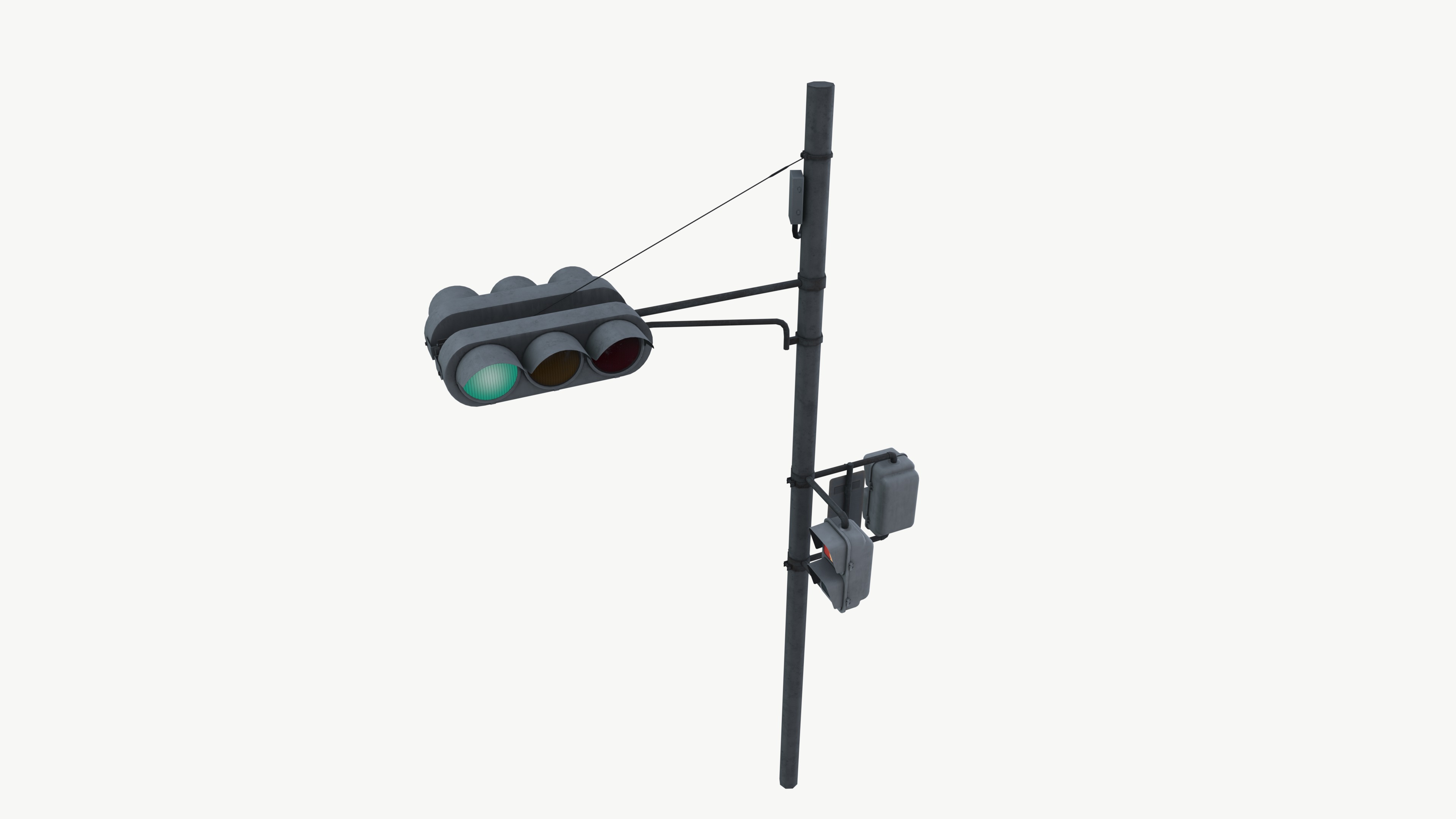 Traffic light 3D model_3
