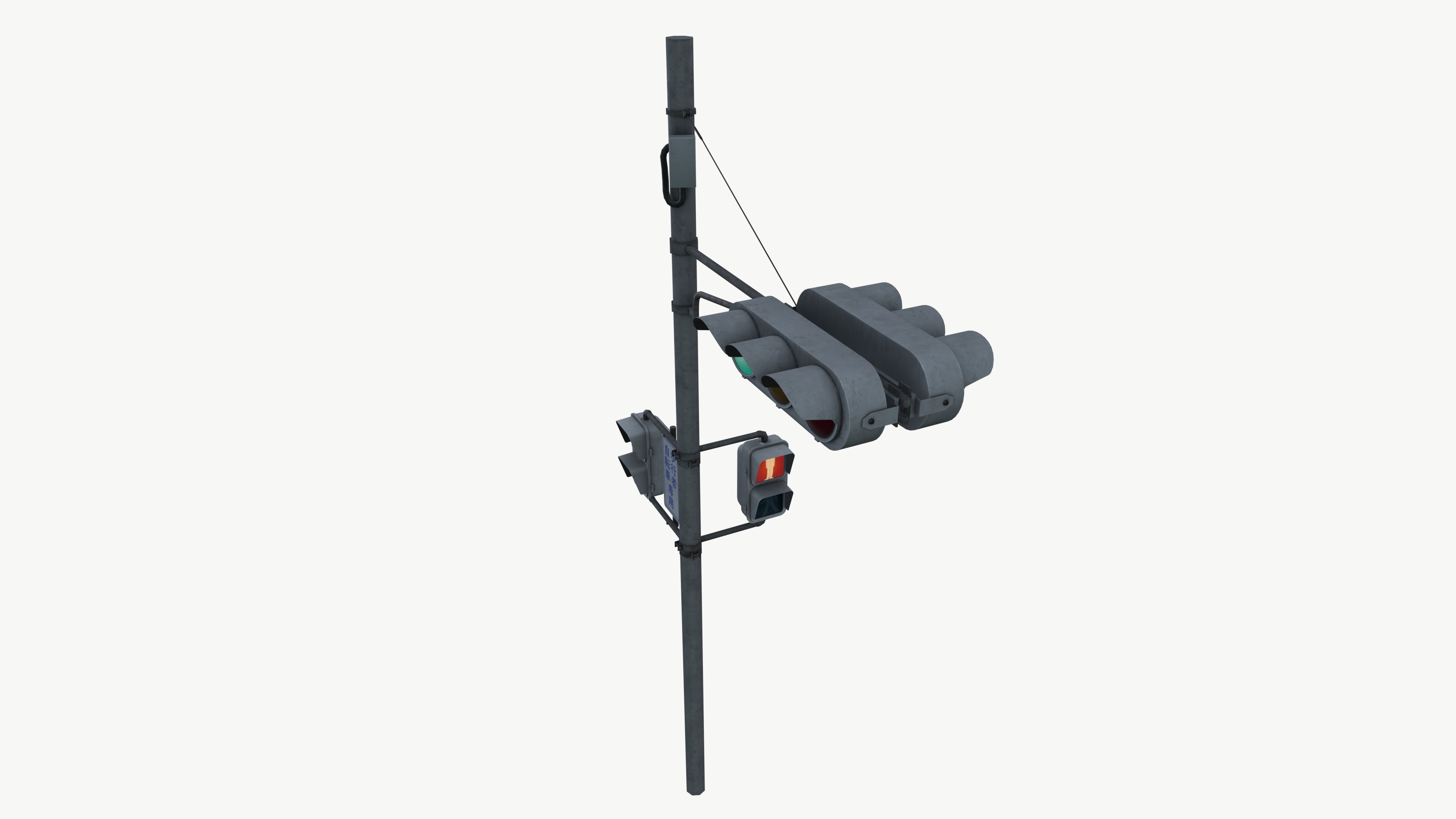 Traffic light 3D model_2