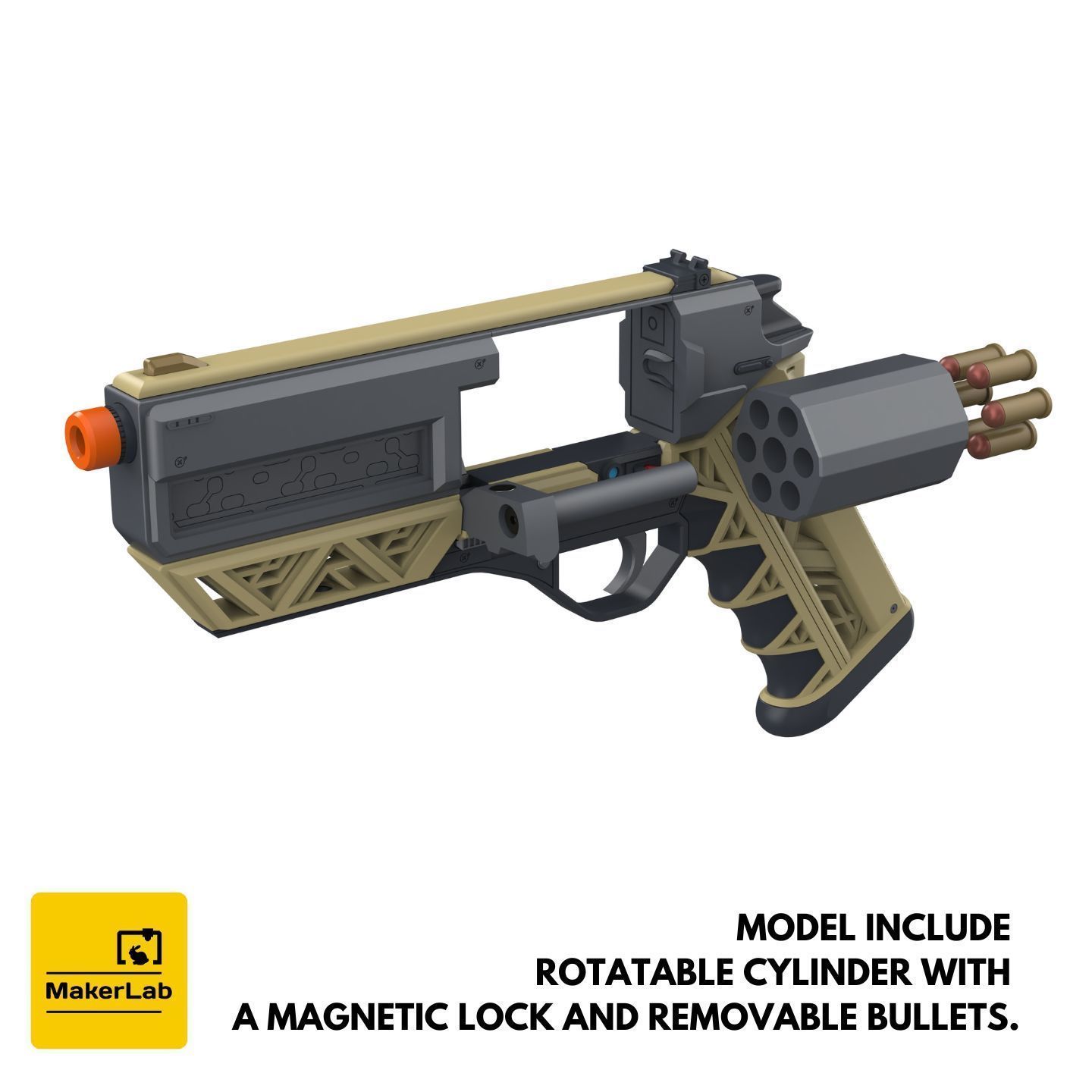 James Karra Cannon - Nobody Wants to Die - STL - Personal Use 3D print model_7