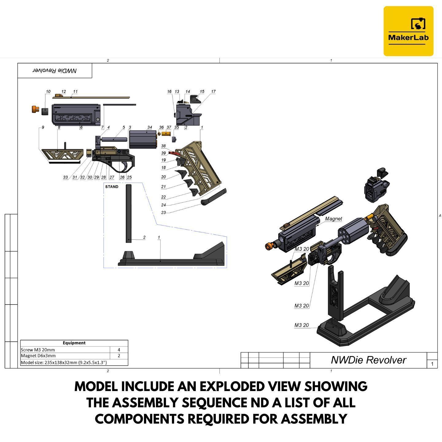 James Karra Cannon - Nobody Wants to Die - STL - Personal Use 3D print model_10