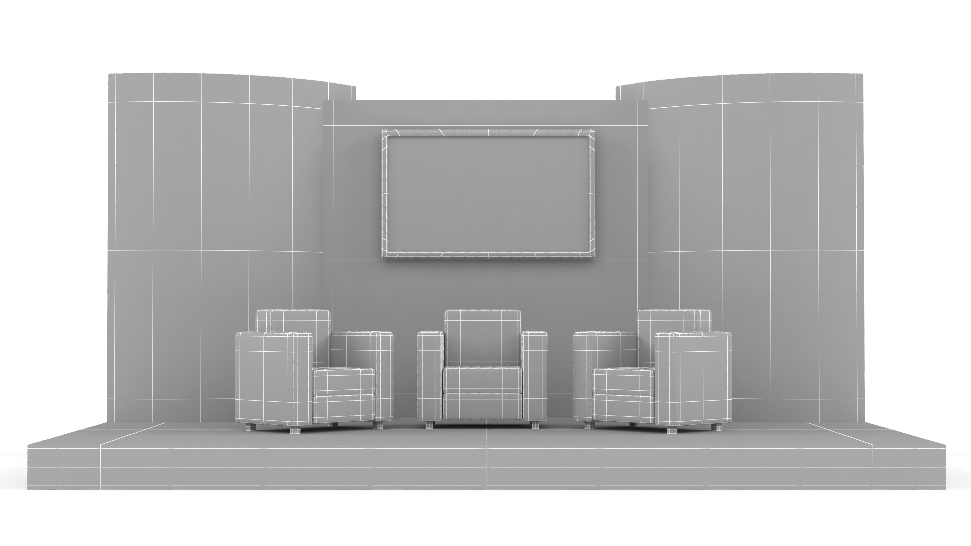 Exhibition Booth 3D model_5