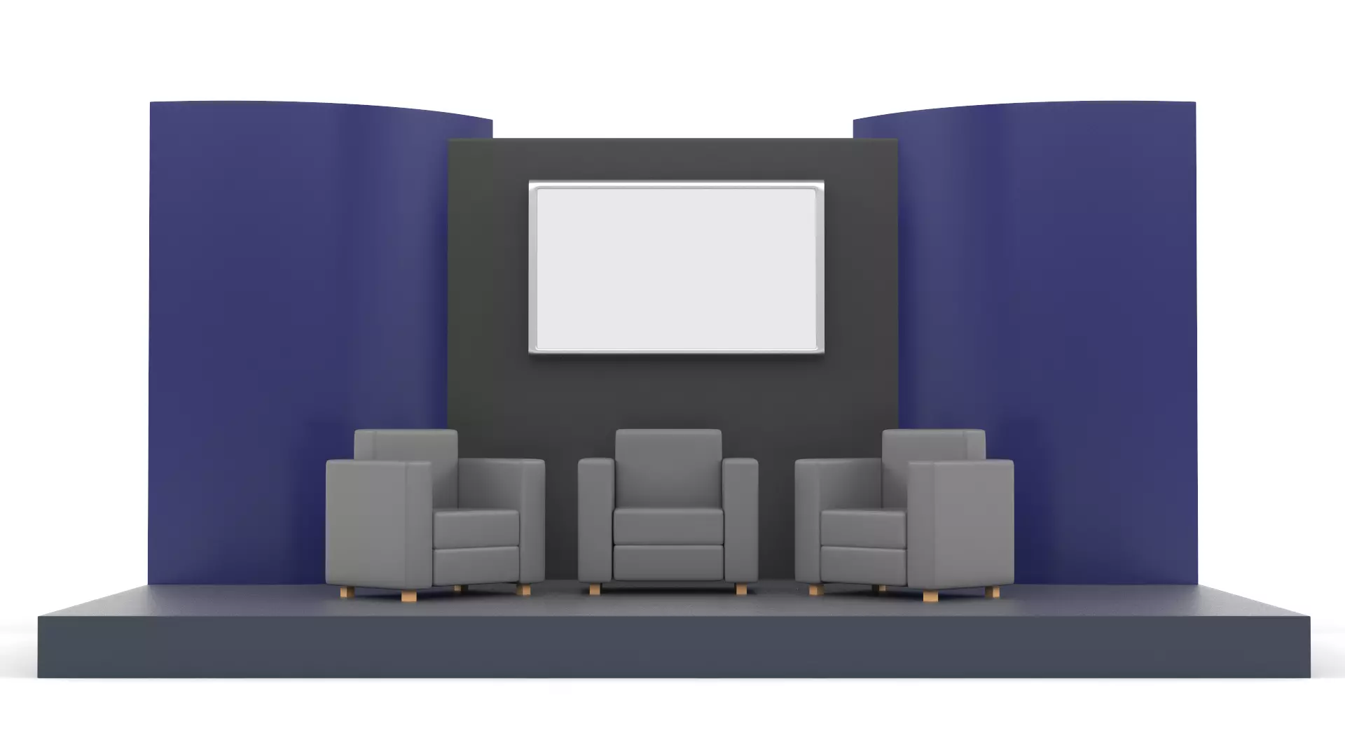 Exhibition Booth 3D model_0