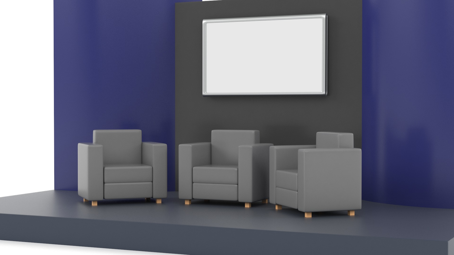 Exhibition Booth 3D model_4