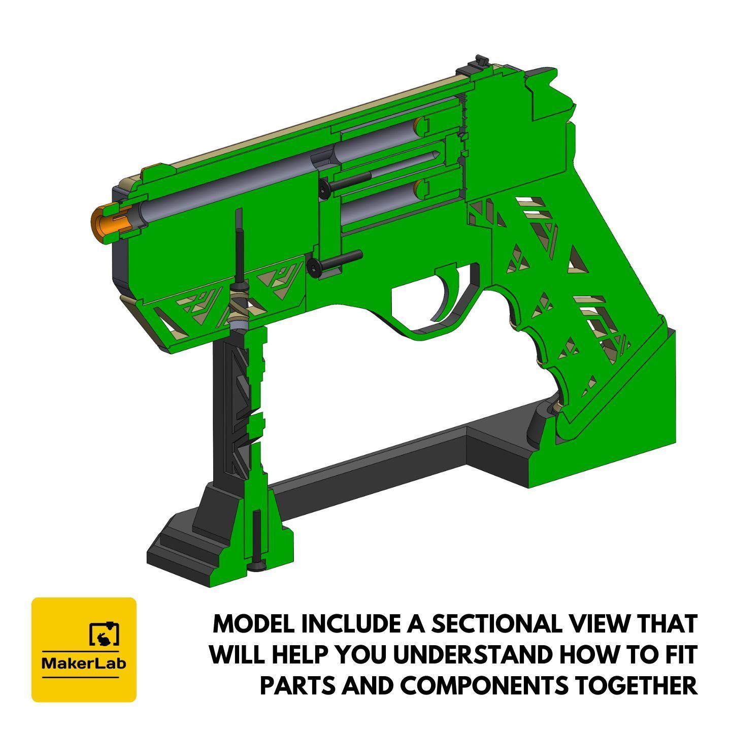 James Karra Cannon- Nobody Wants to Die - STL CAD OBJ Commercial 3D print model_14