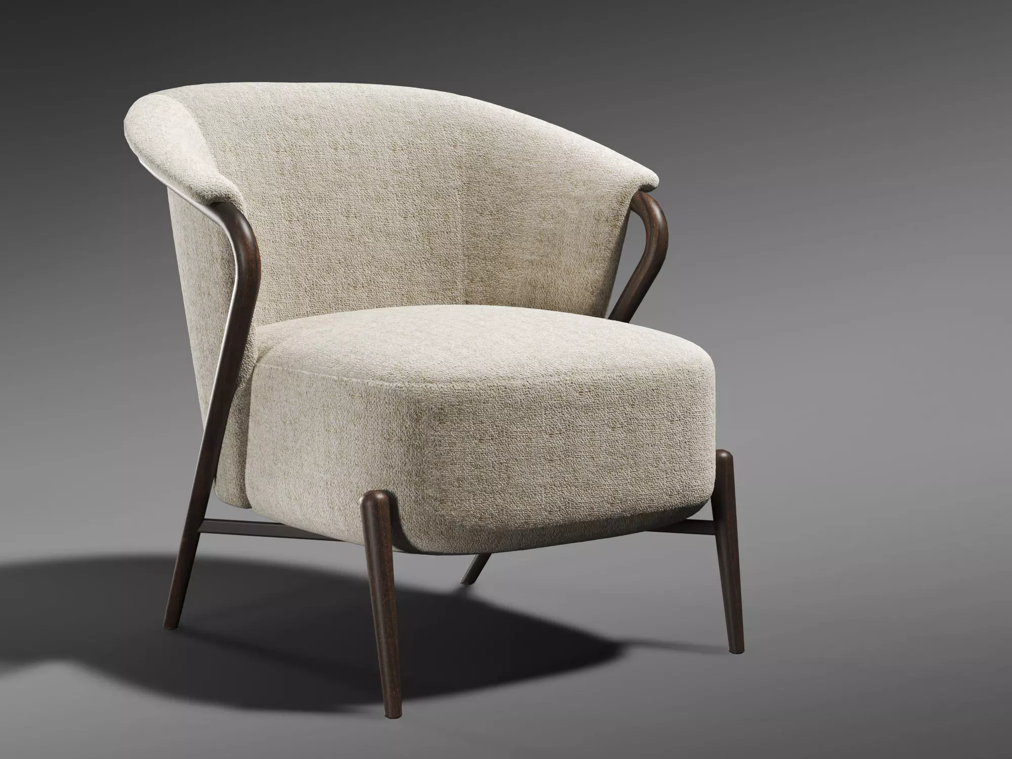 Torino Accent Chair - CrateAndBarrel 3D model