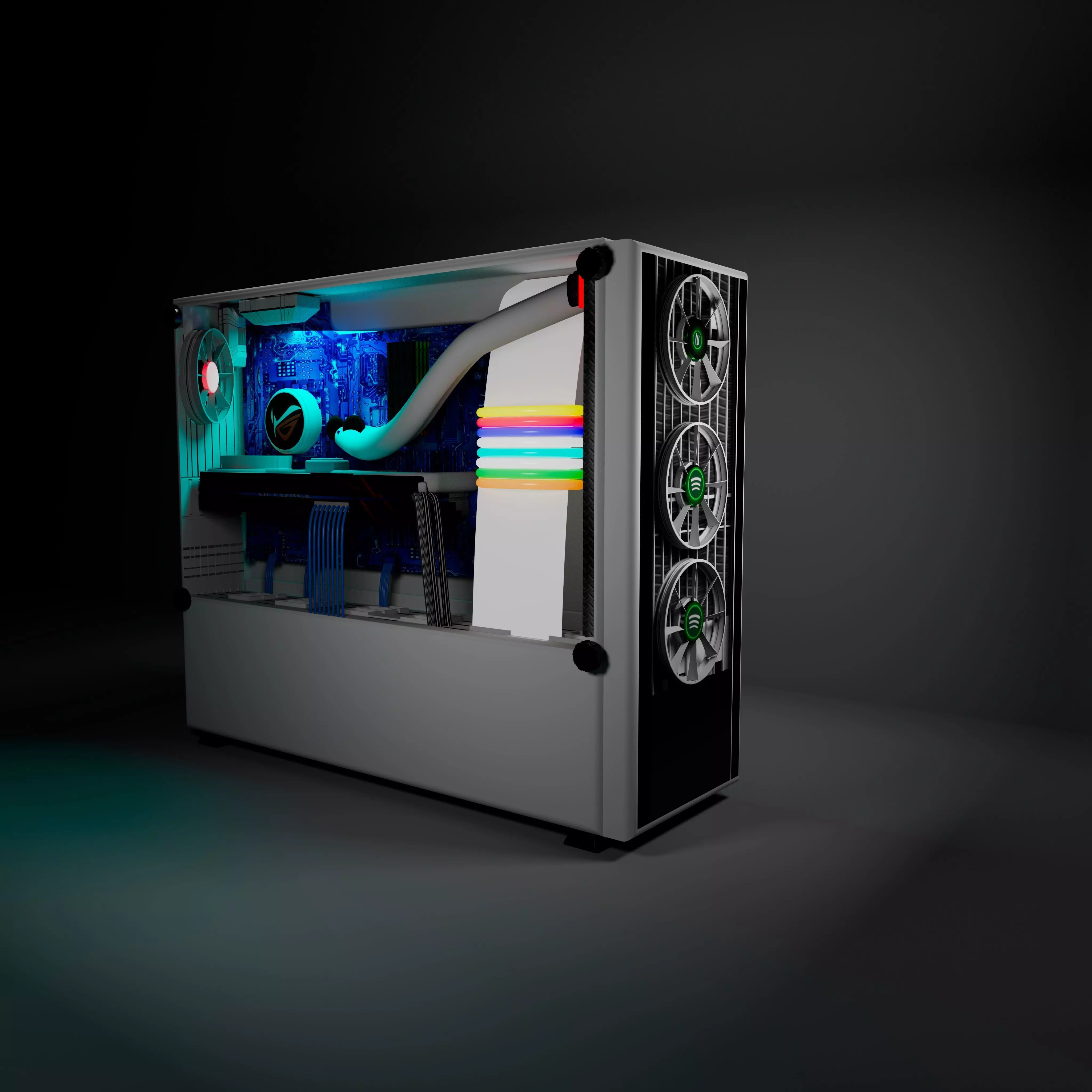 Gaming PC Desktop 3D Model Free 3D model_0