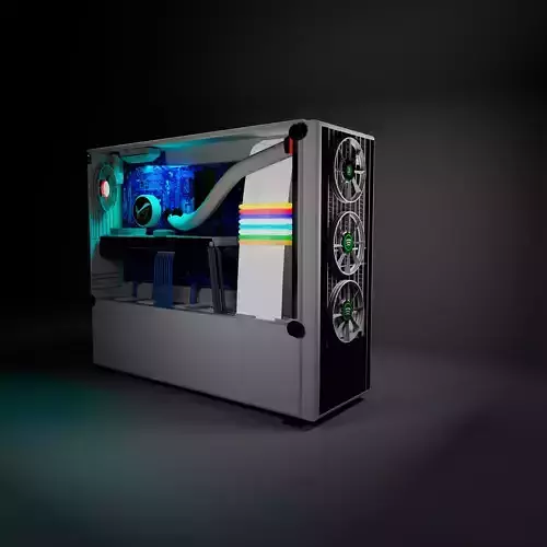 Gaming PC Desktop 3D Model Free 3D model