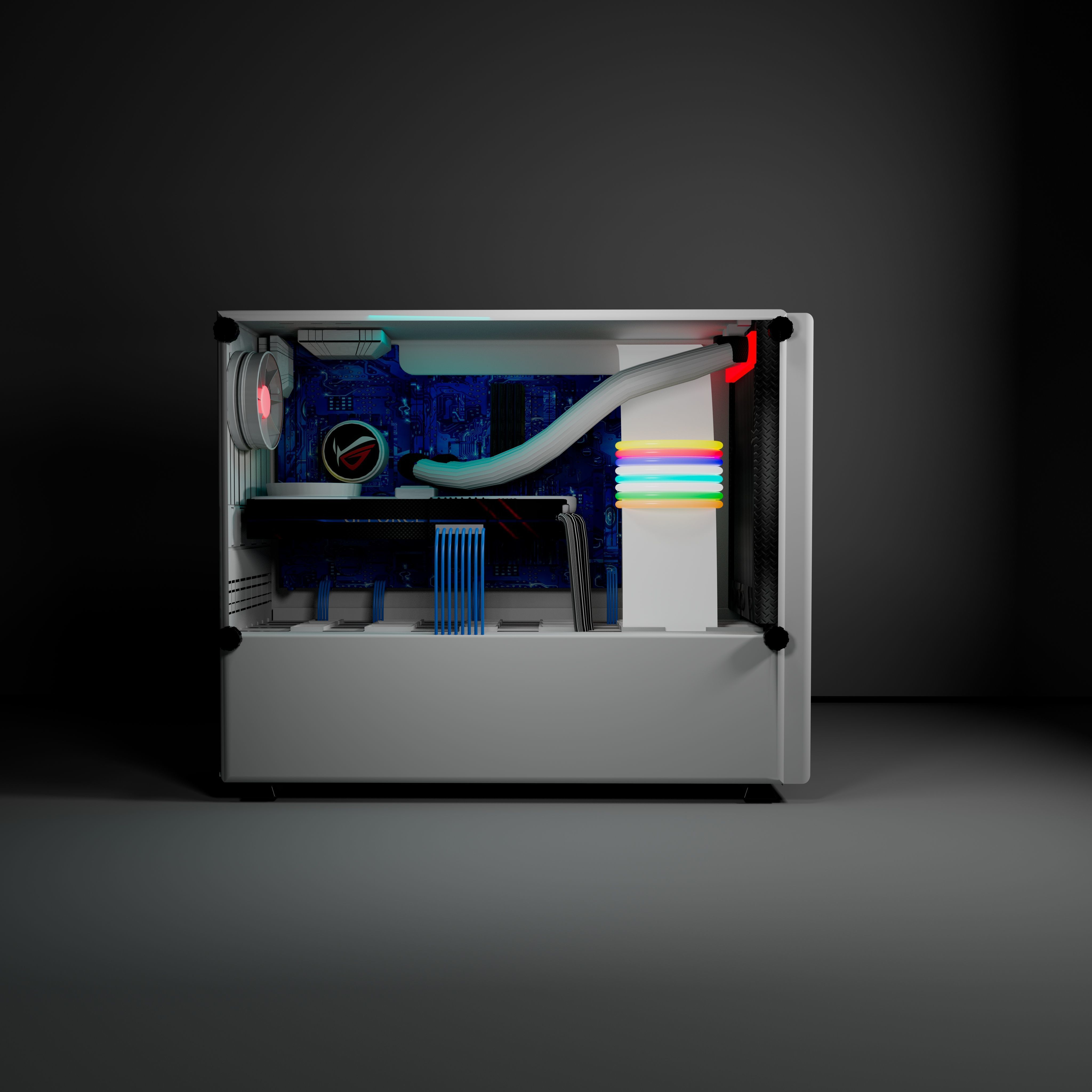 Gaming PC Desktop 3D Model Free 3D model_4