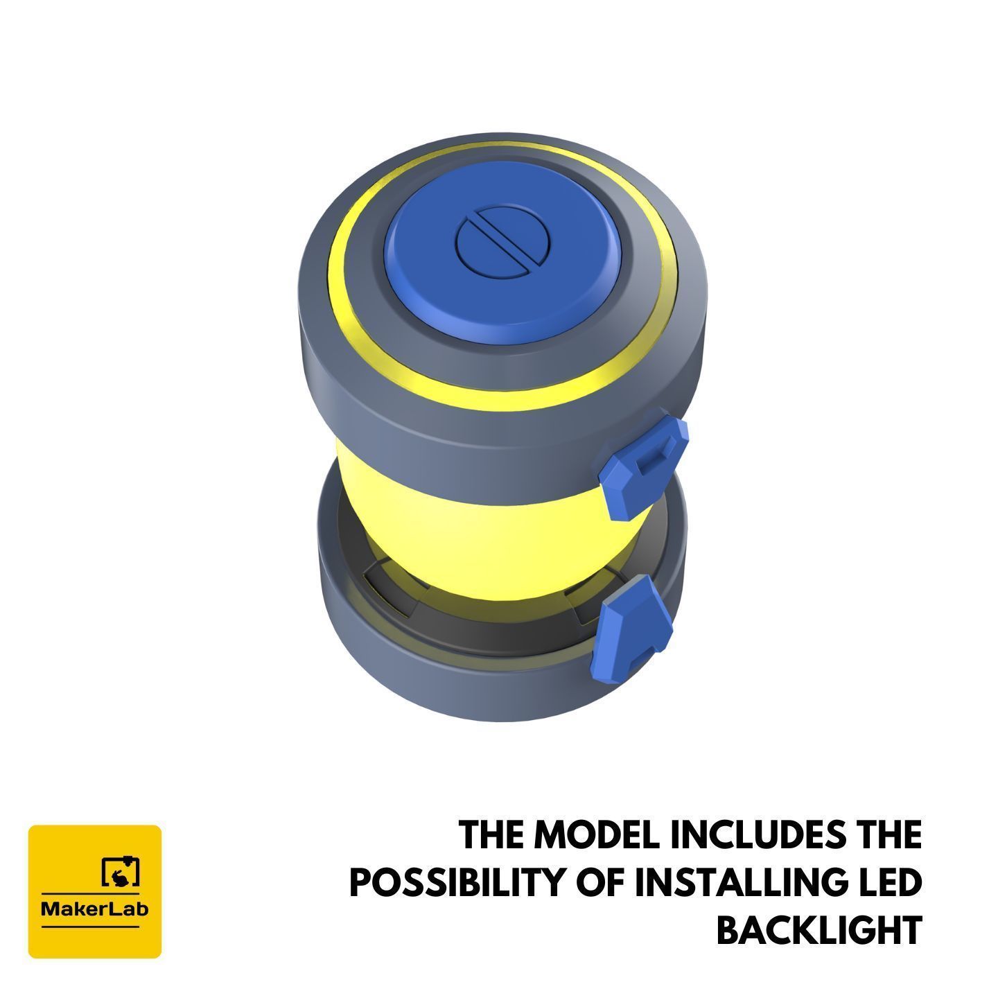 Ana Biotic Grenade - Overwatch - STL OBJ CAD - Commercial Use 3D print model_3