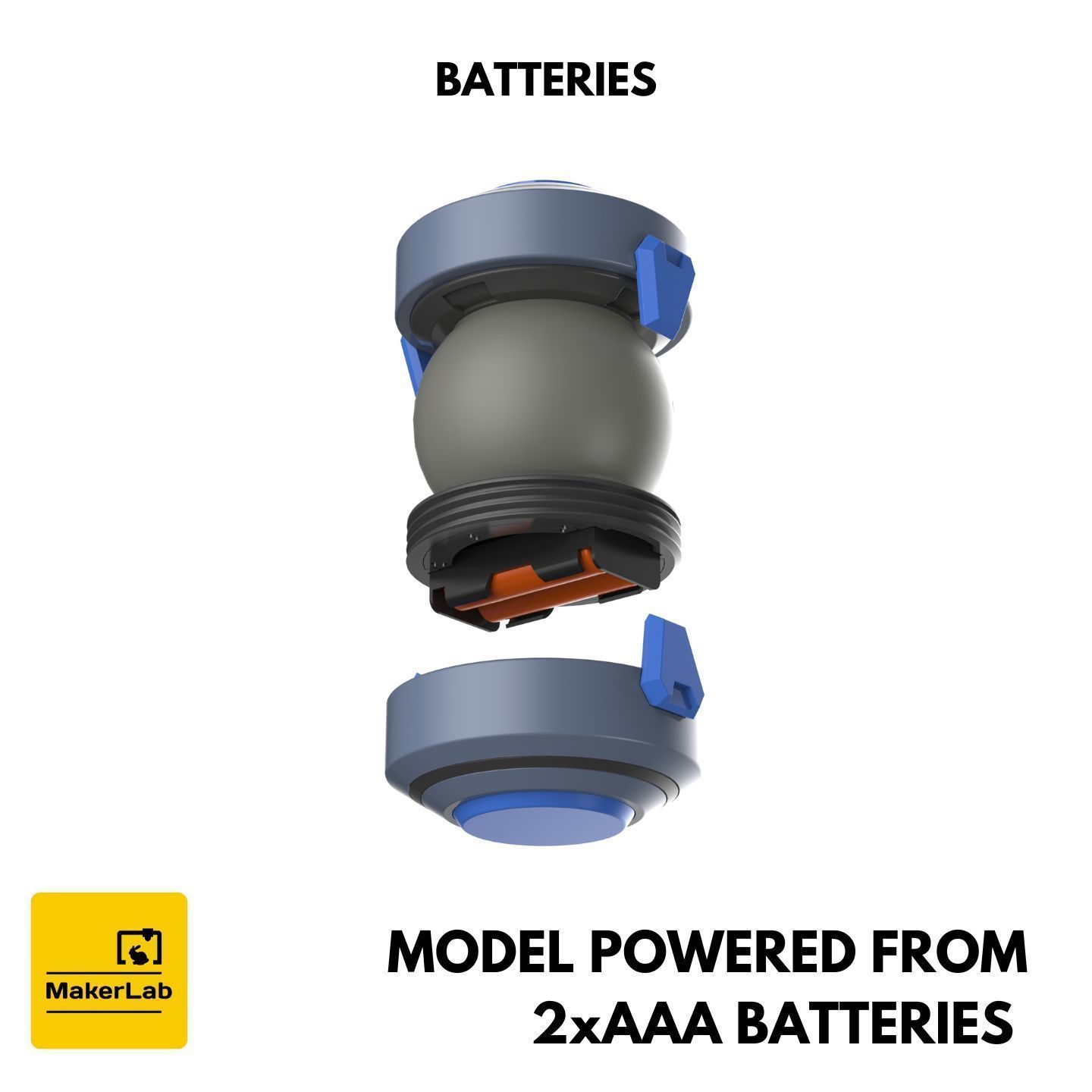 Ana Biotic Grenade - Overwatch - STL OBJ CAD - Commercial Use 3D print model_10