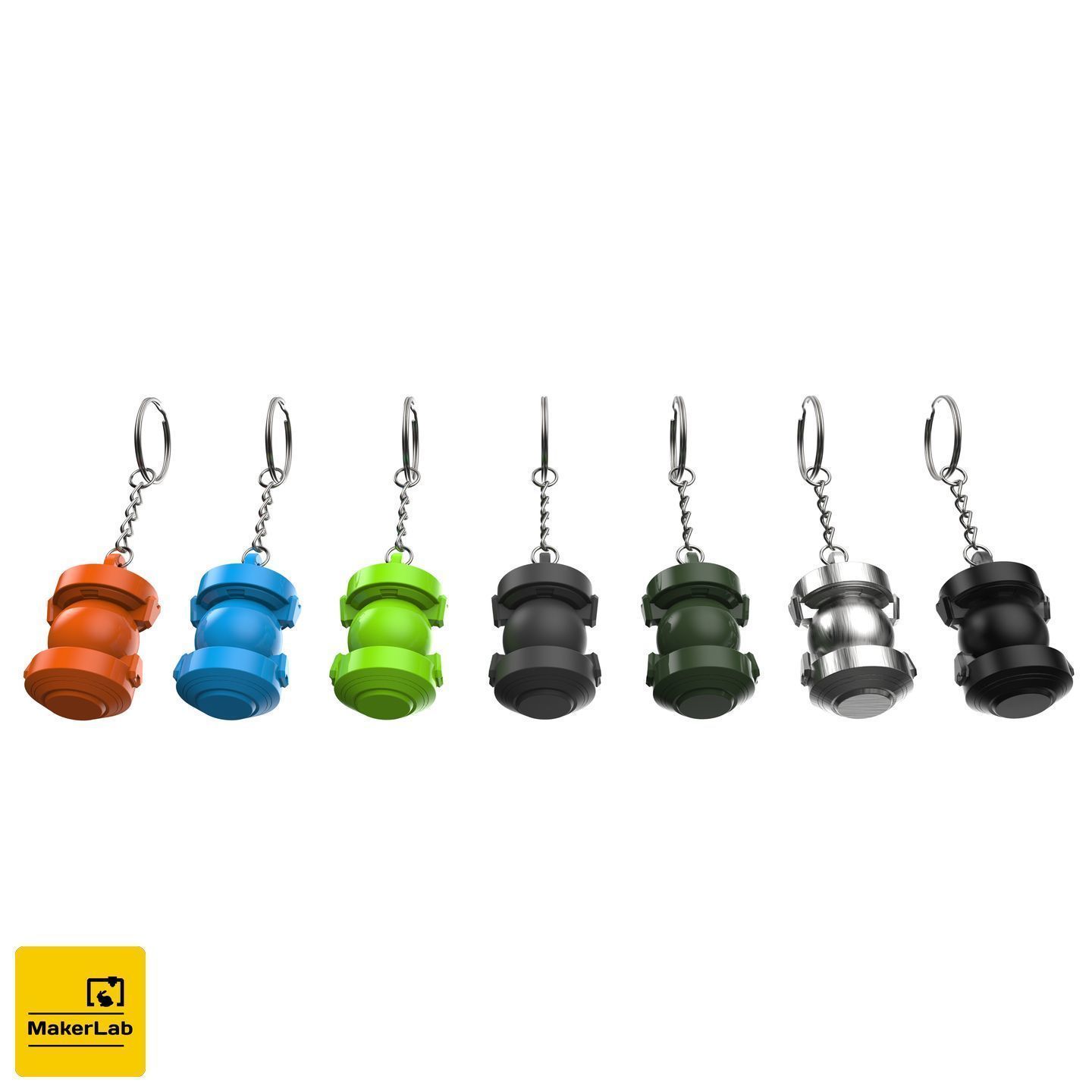 Keychain - Ana Biotic Grenade - Overwatch - STL 3D print model_7