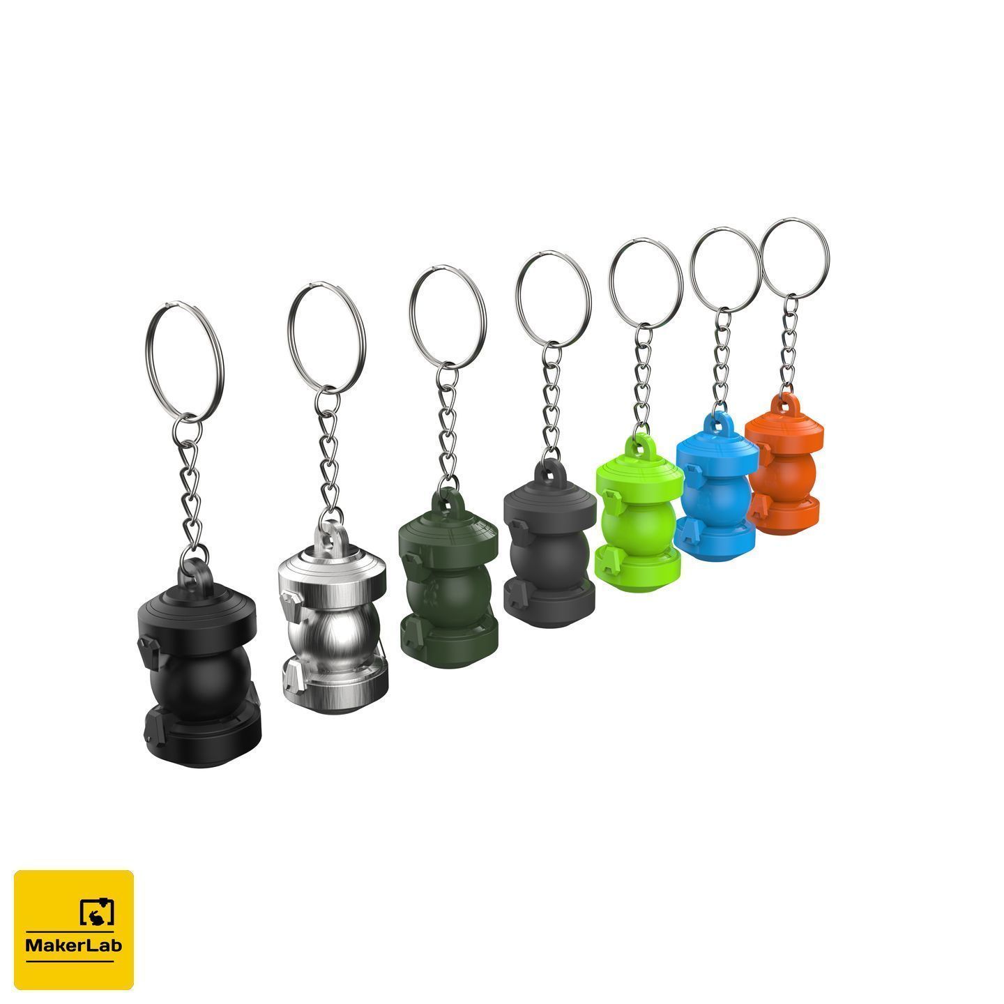 Keychain - Ana Biotic Grenade - Overwatch - STL 3D print model_10