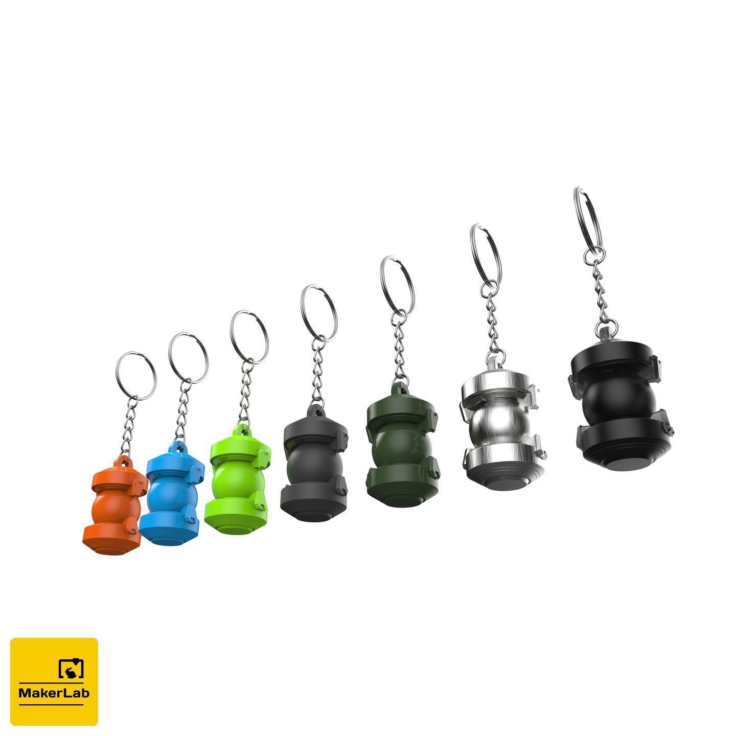 Keychain - Ana Biotic Grenade - Overwatch - STL 3D print model_6