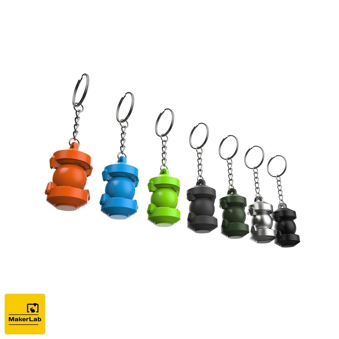 Keychain - Ana Biotic Grenade - Overwatch - STL 3D print model_5