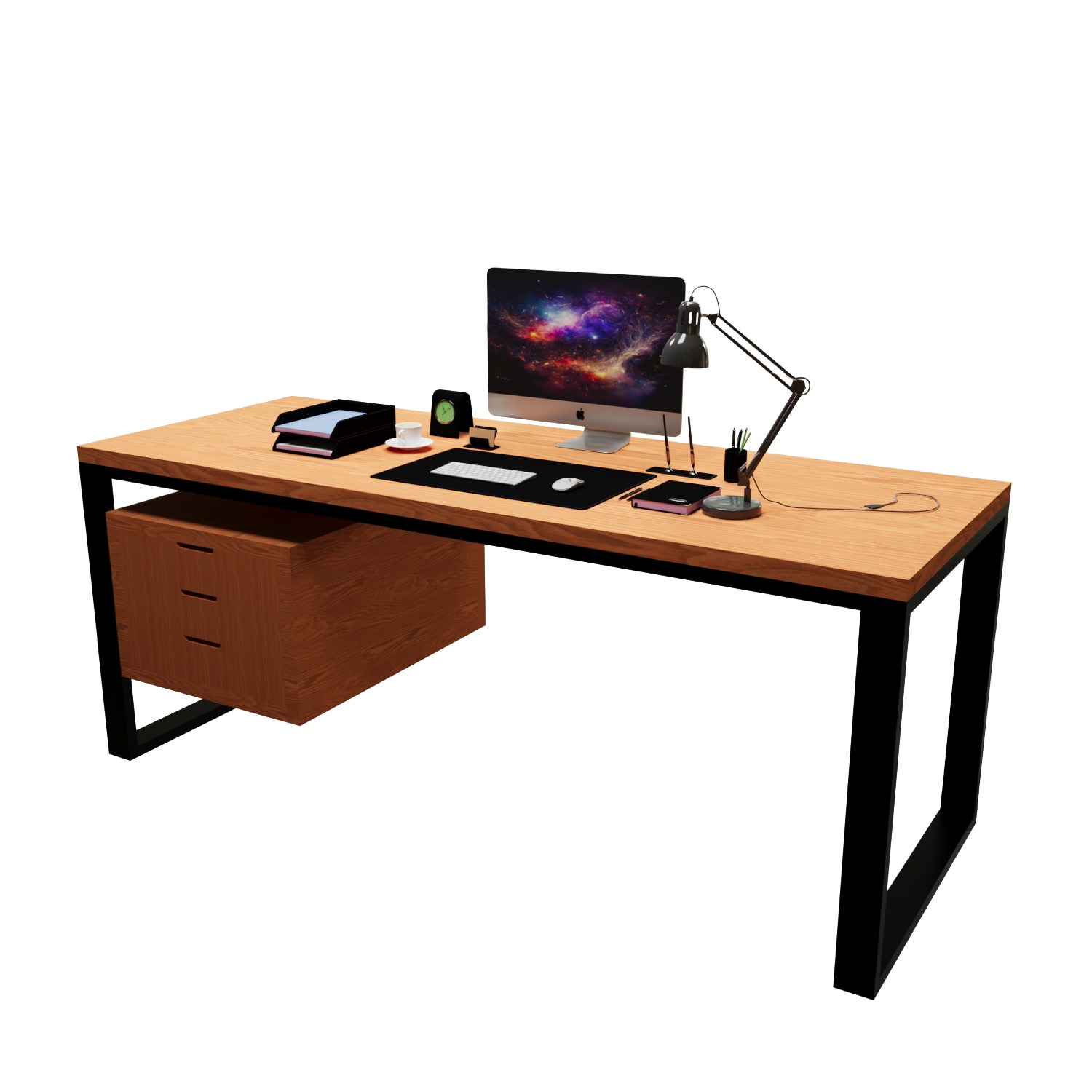 Minimalist-office-desk 3D model_1