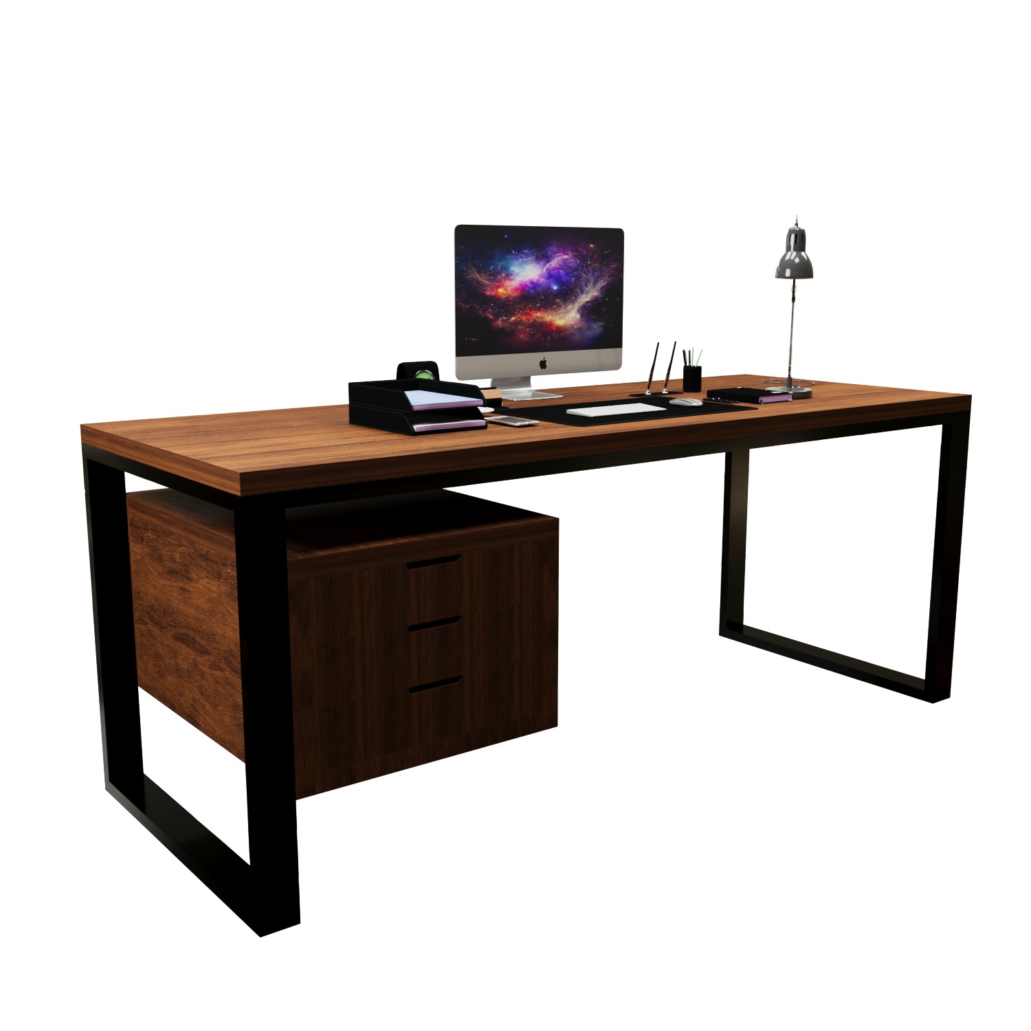 Minimalist-office-desk 3D model_4
