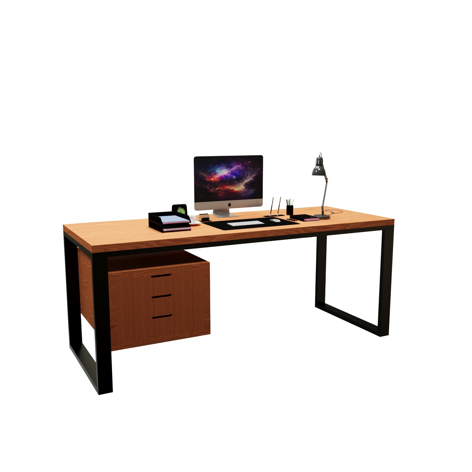 Minimalist-office-desk 3D model_2