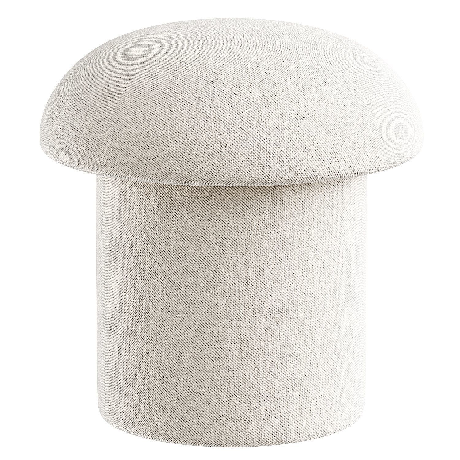 pouf round 3D model_4