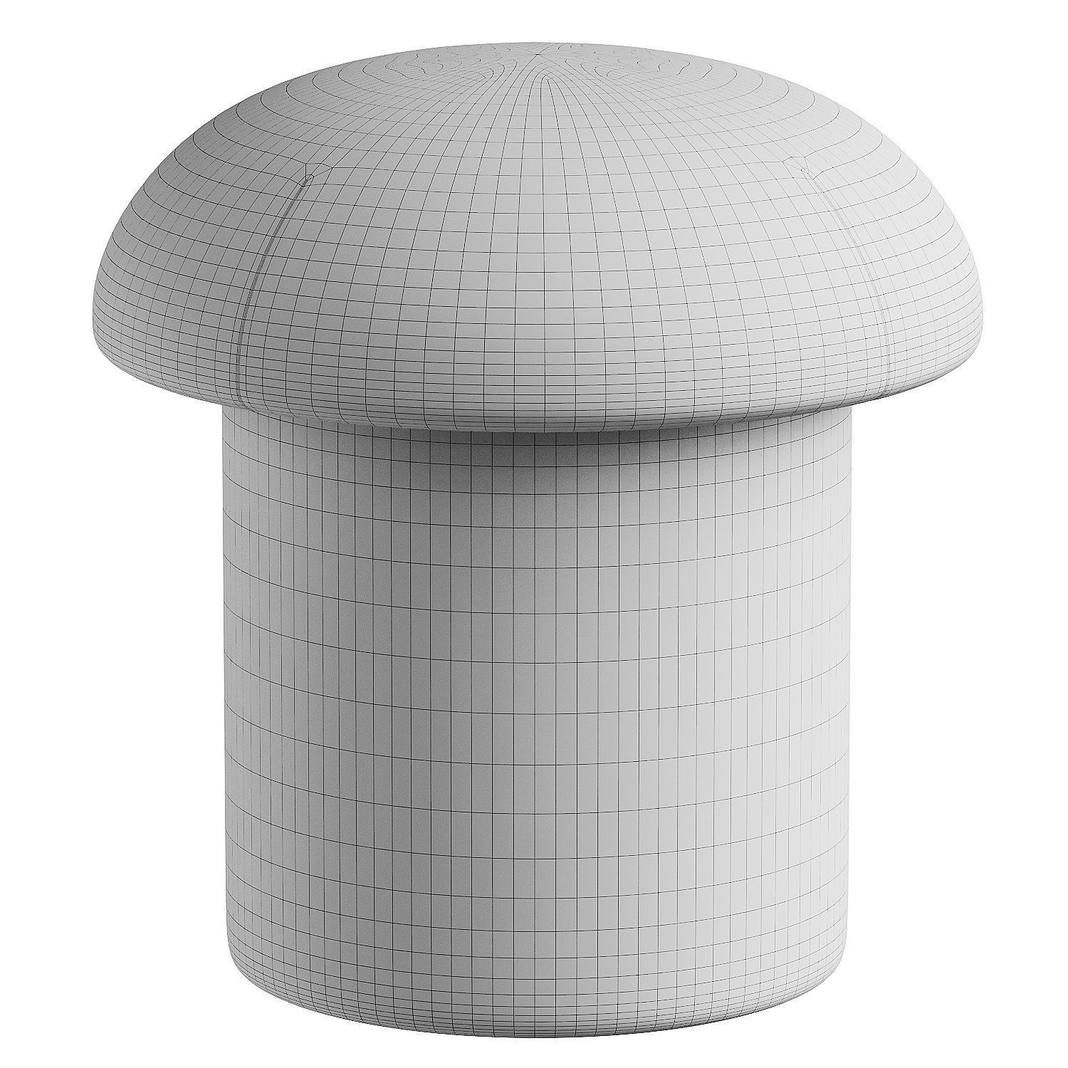 pouf round 3D model_6