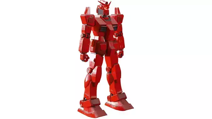 Gundam Robot Low-poly 3D model Gundam Robot Low-poly 3D model