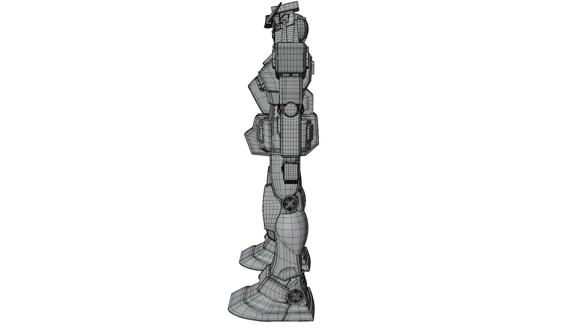 Gundam Robot Low-poly 3D model_12
