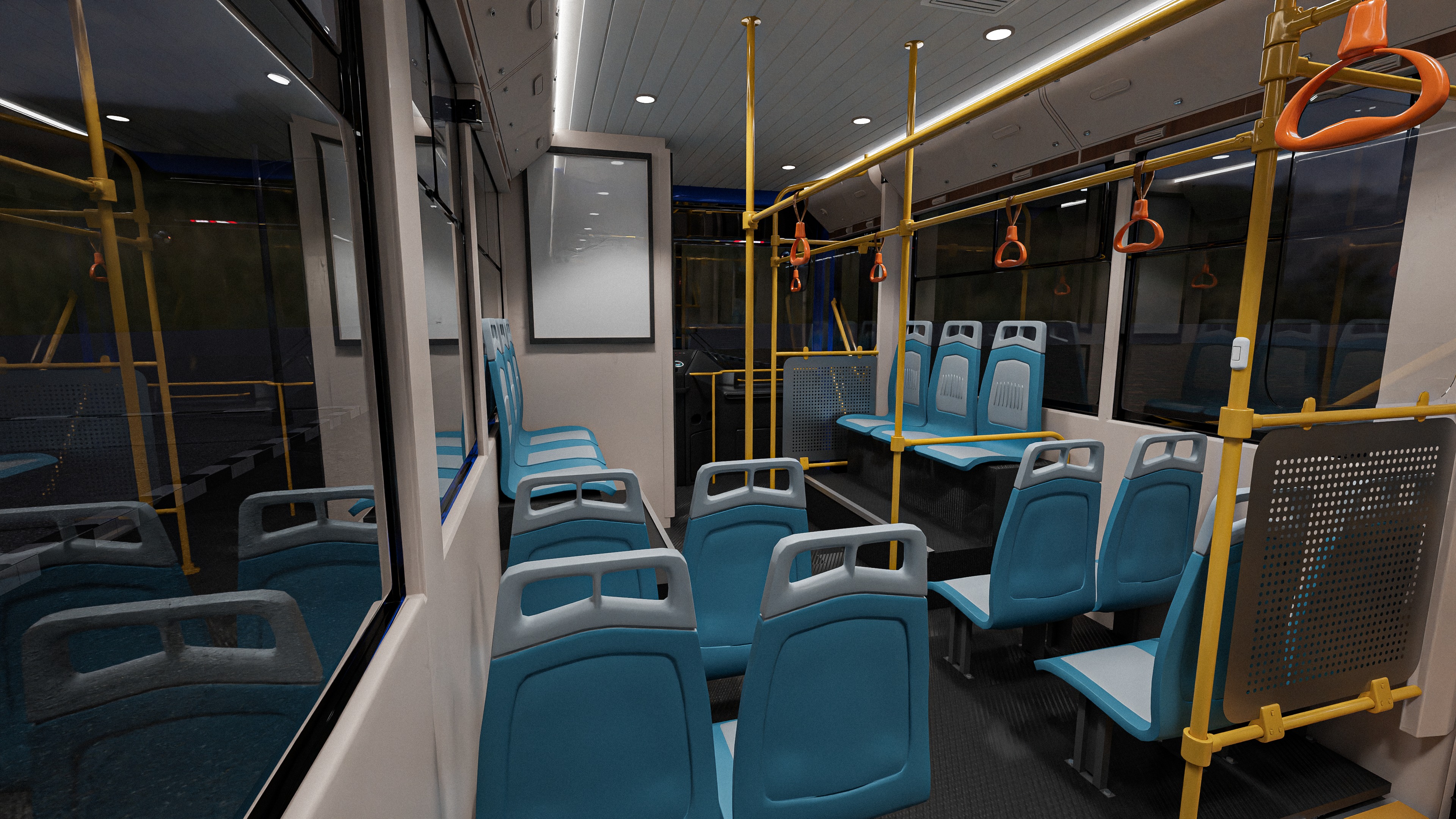 Yutong city bus 3D model 3D model_6