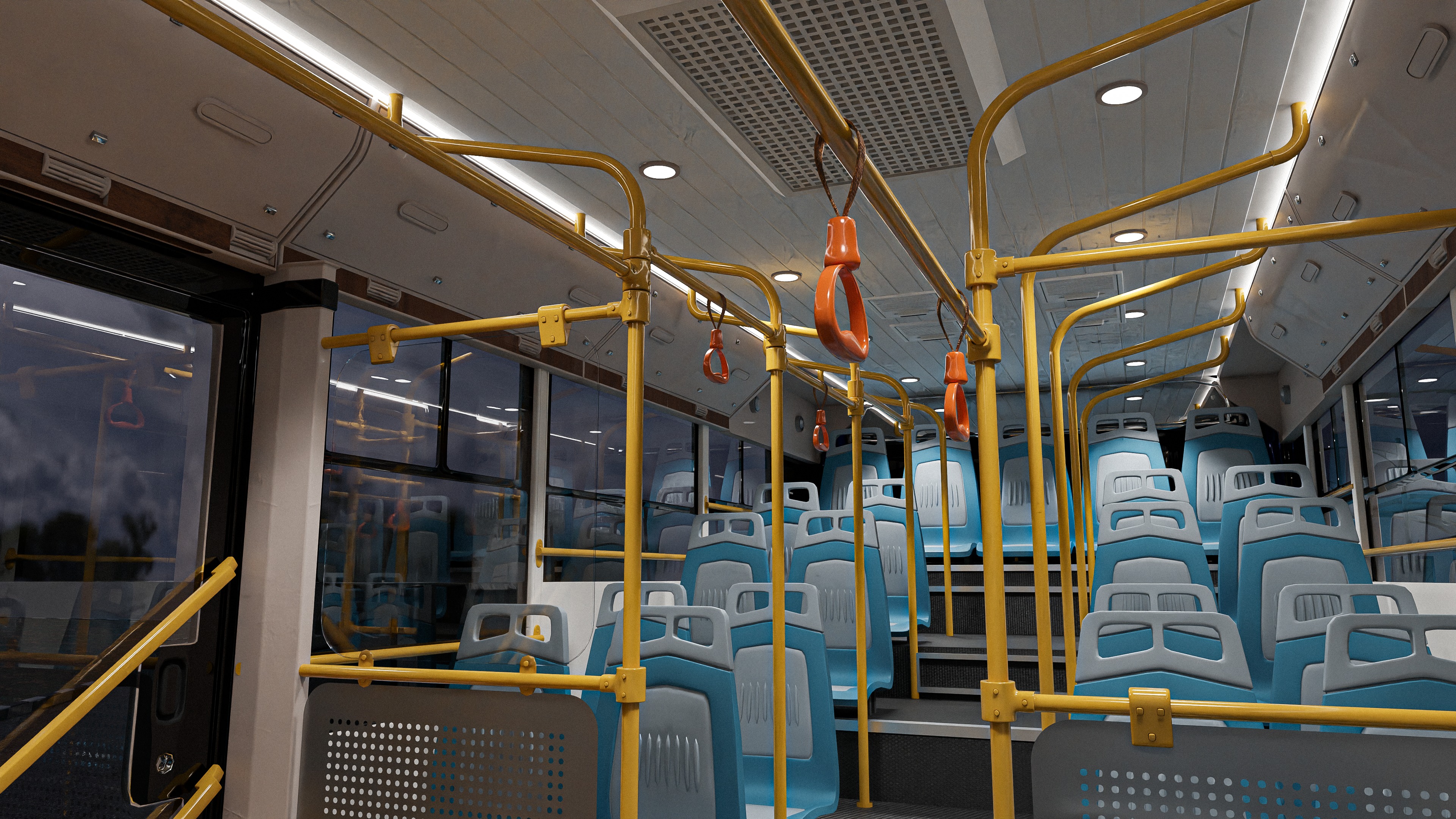 Yutong city bus 3D model 3D model_3