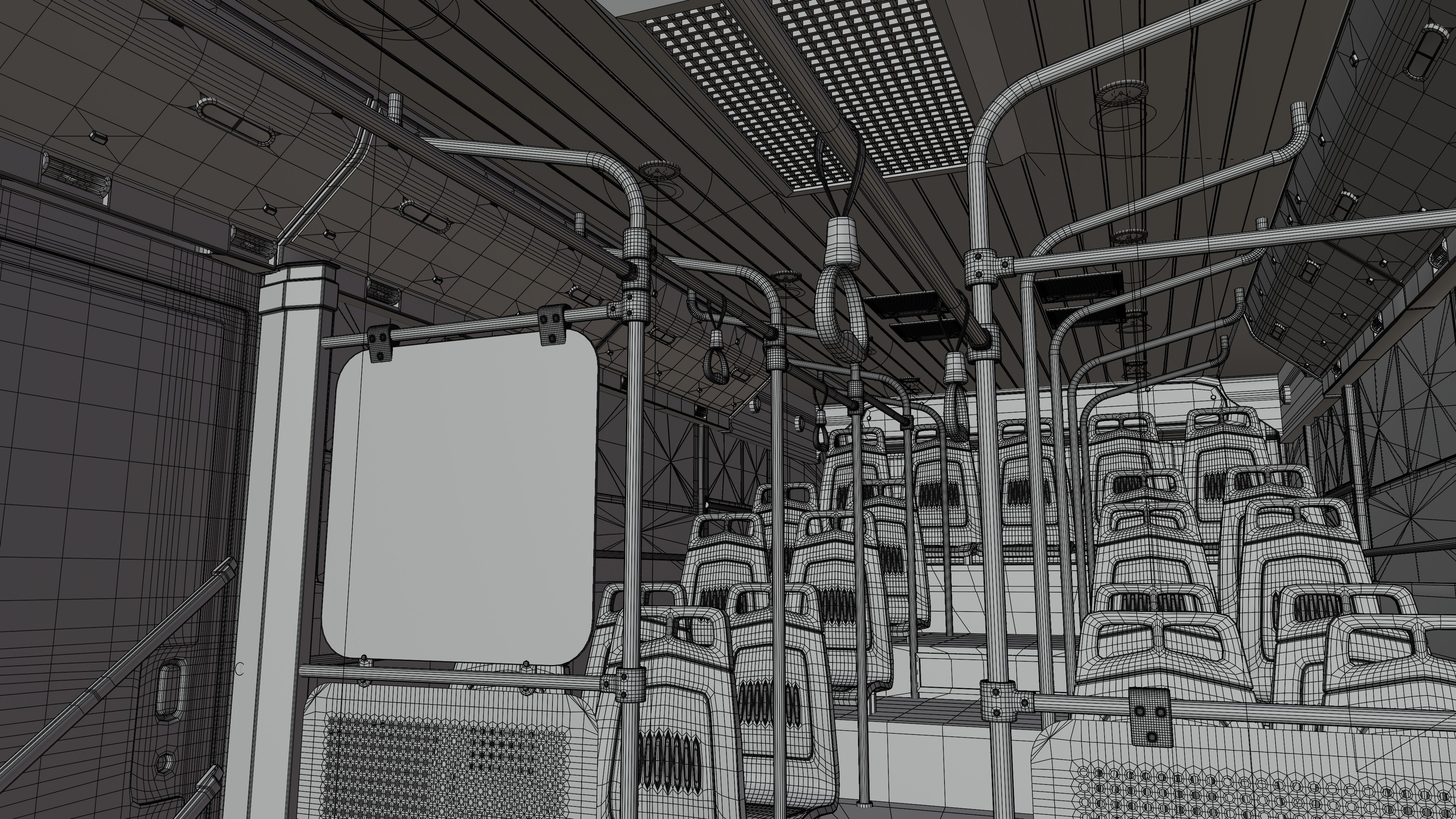 Yutong city bus 3D model 3D model_11