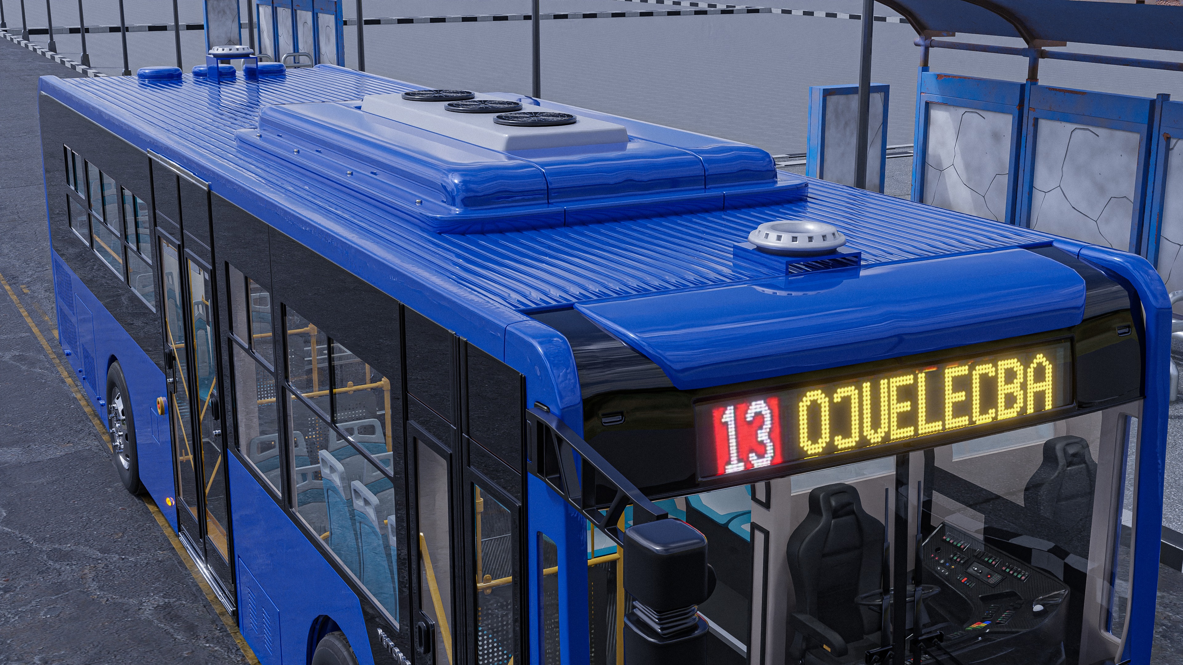 Yutong city bus 3D model 3D model_2