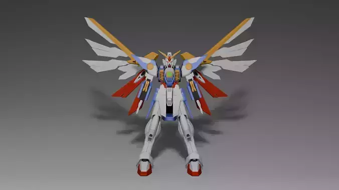 Wing Gundam 3D model 3D model
