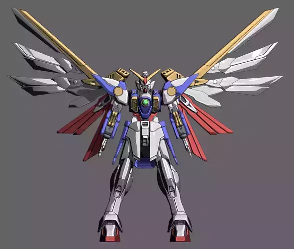 Wing Gundam 3D model 3D model
