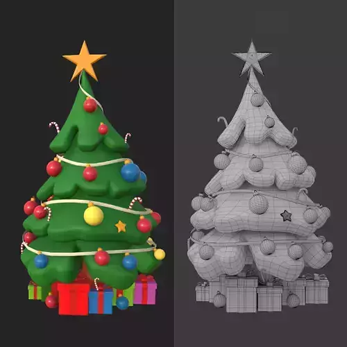 Christmas Tree Cartoon