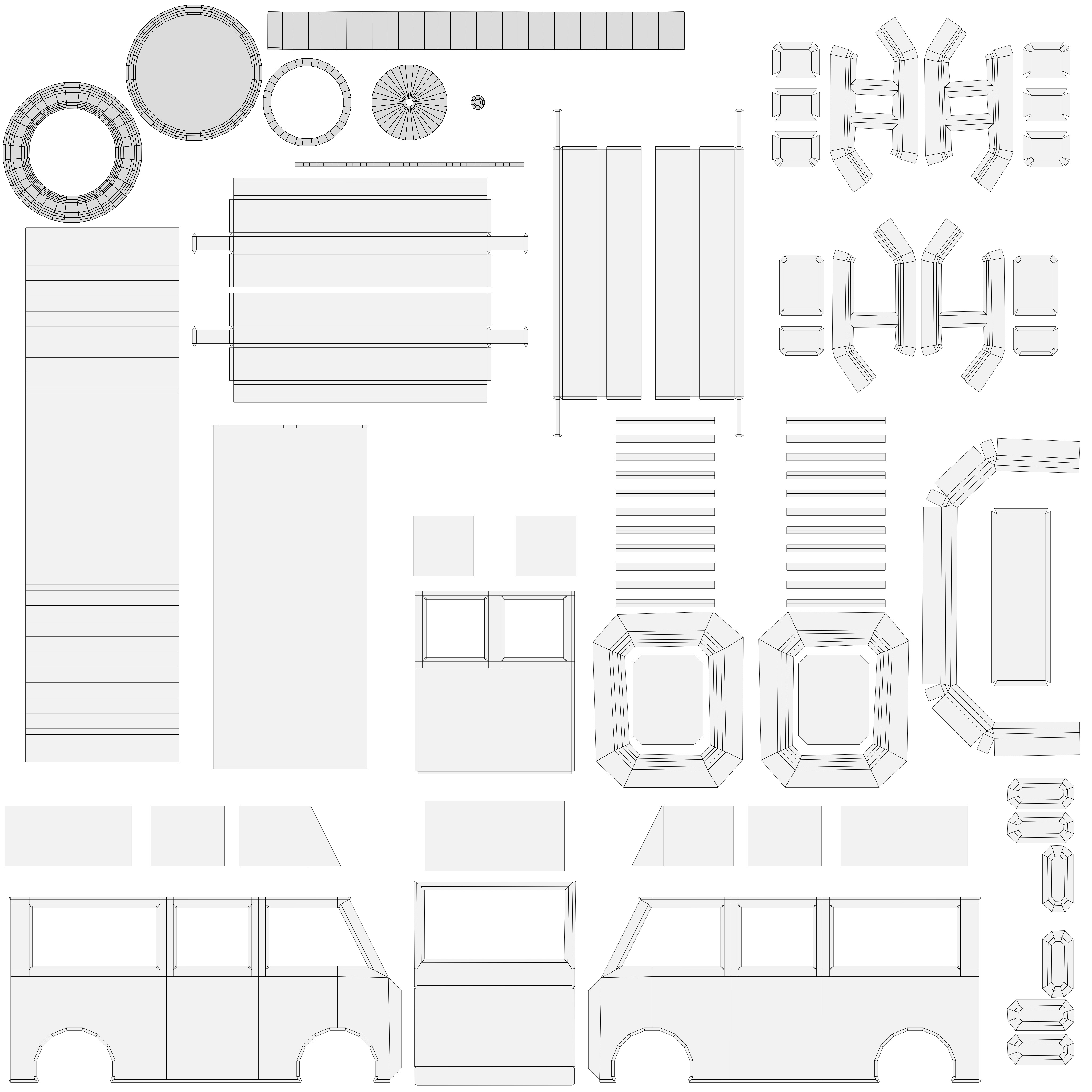 Low Poly Minimal Van Low-poly 3D model_4