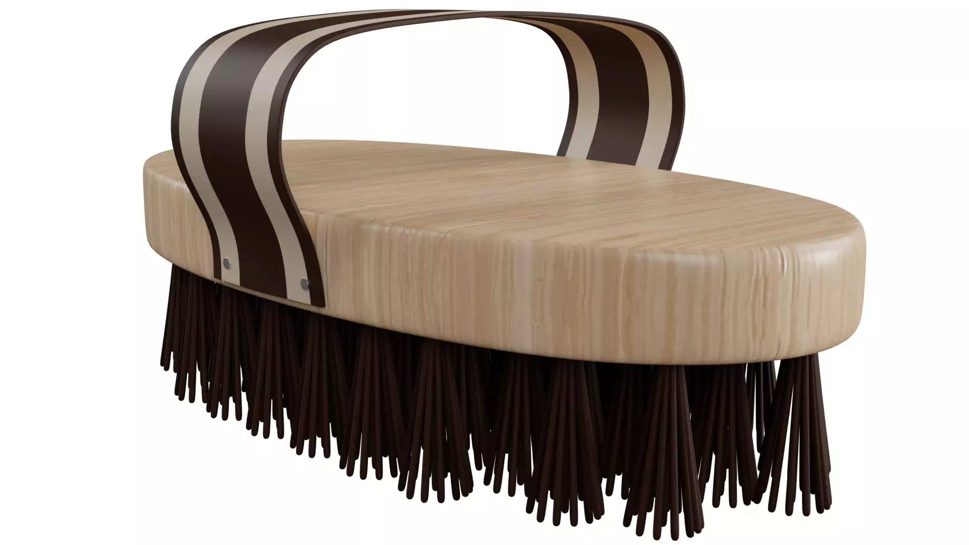 Horse Brush Low-poly 3D model_0