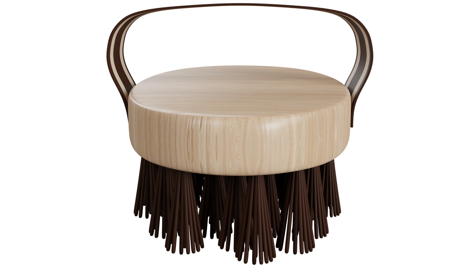 Horse Brush Low-poly 3D model_2