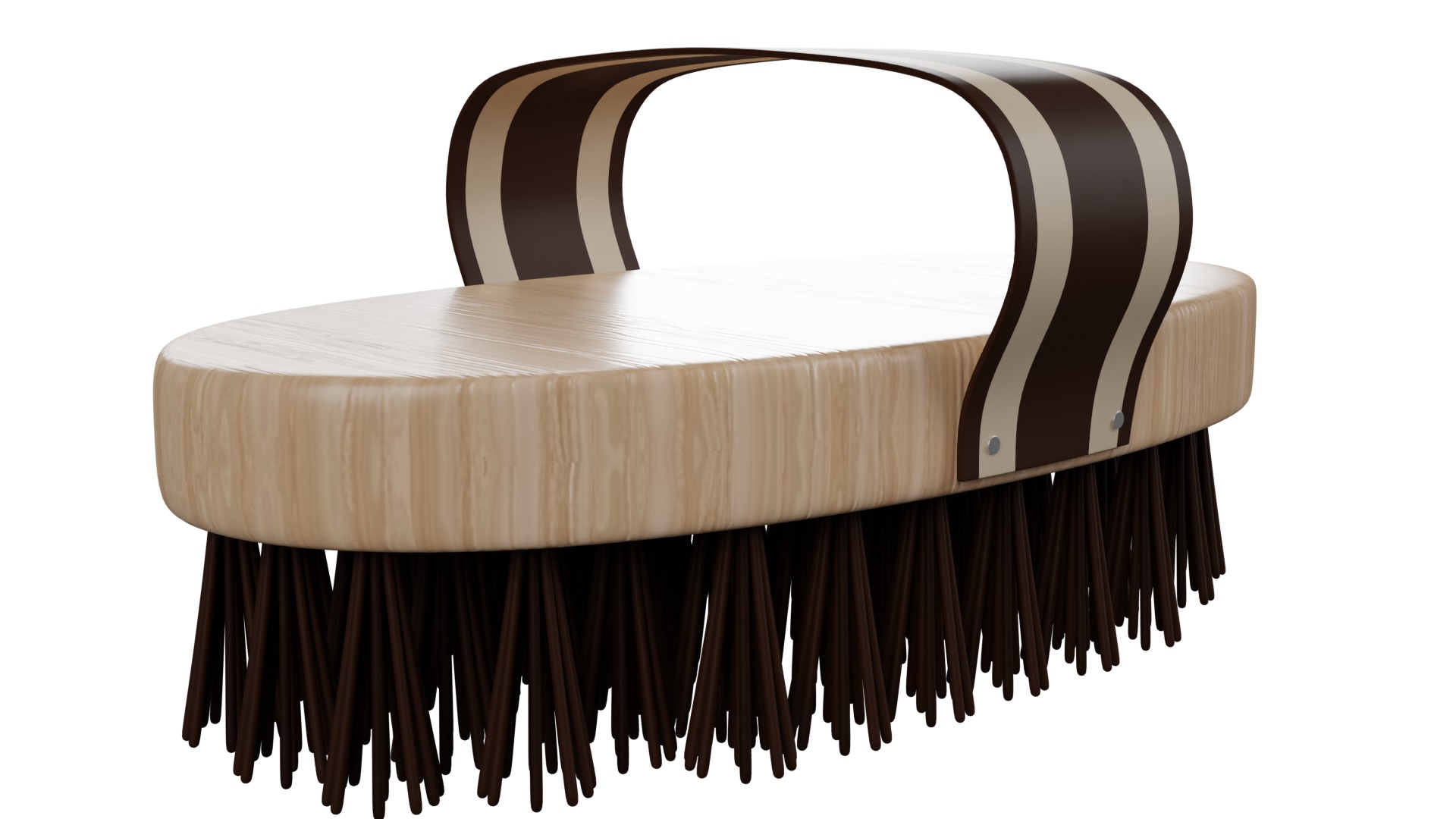 Horse Brush Low-poly 3D model_1