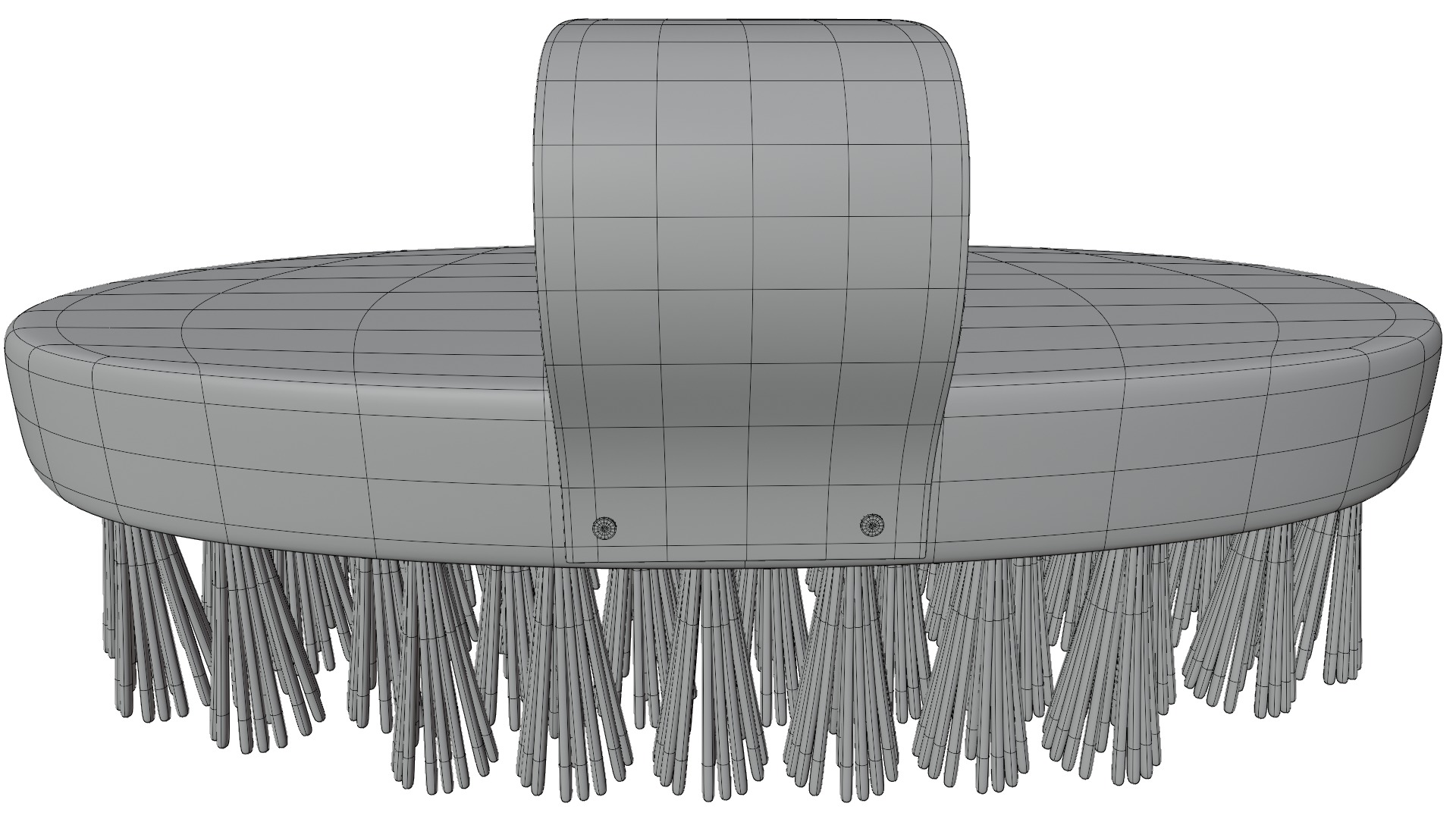 Horse Brush Low-poly 3D model_17