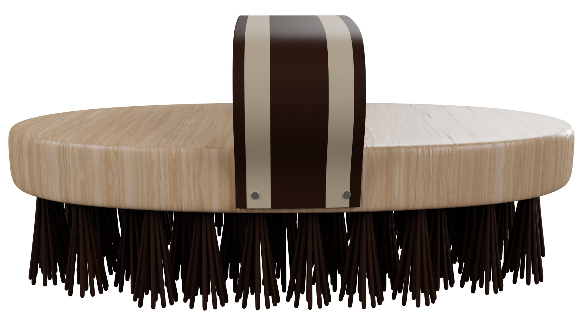 Horse Brush Low-poly 3D model_4