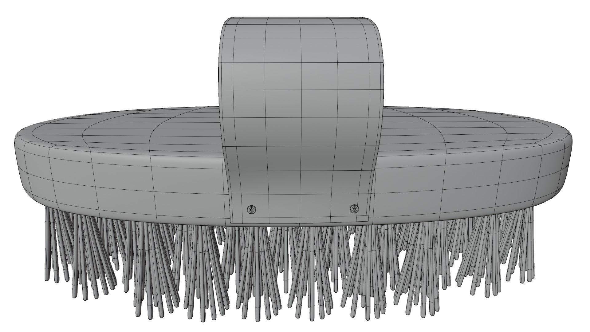 Horse Brush Low-poly 3D model_13