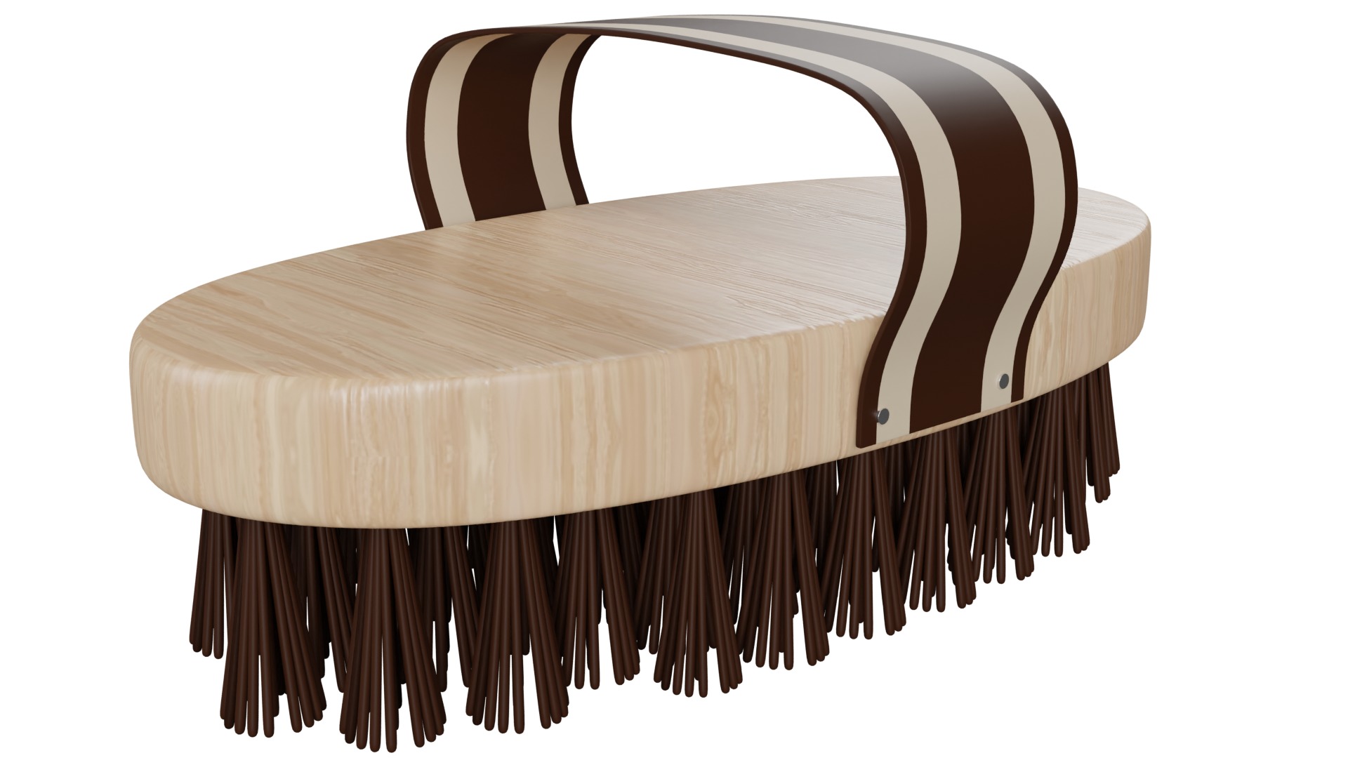 Horse Brush Low-poly 3D model_3