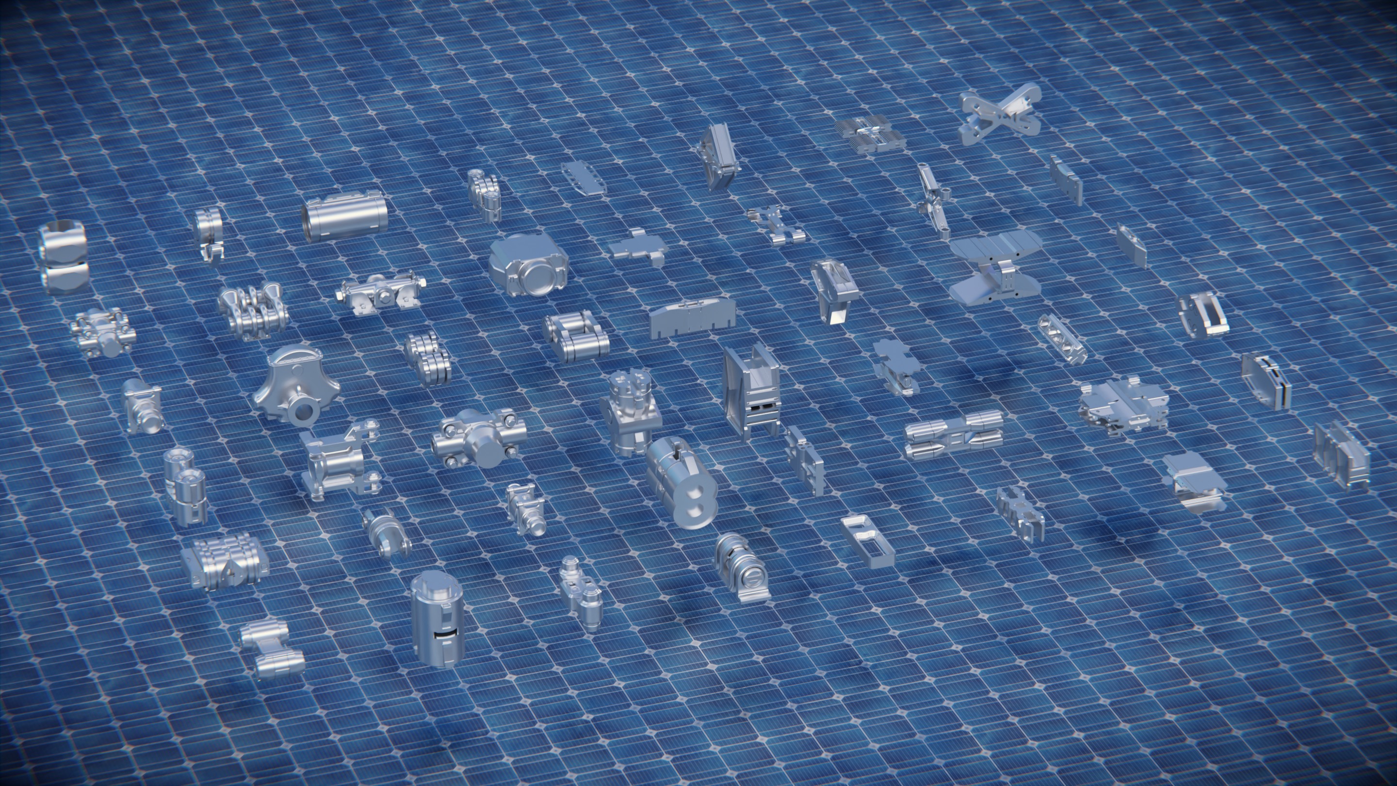 700 PART SCIFI KITBASH Low-poly 3D model_2