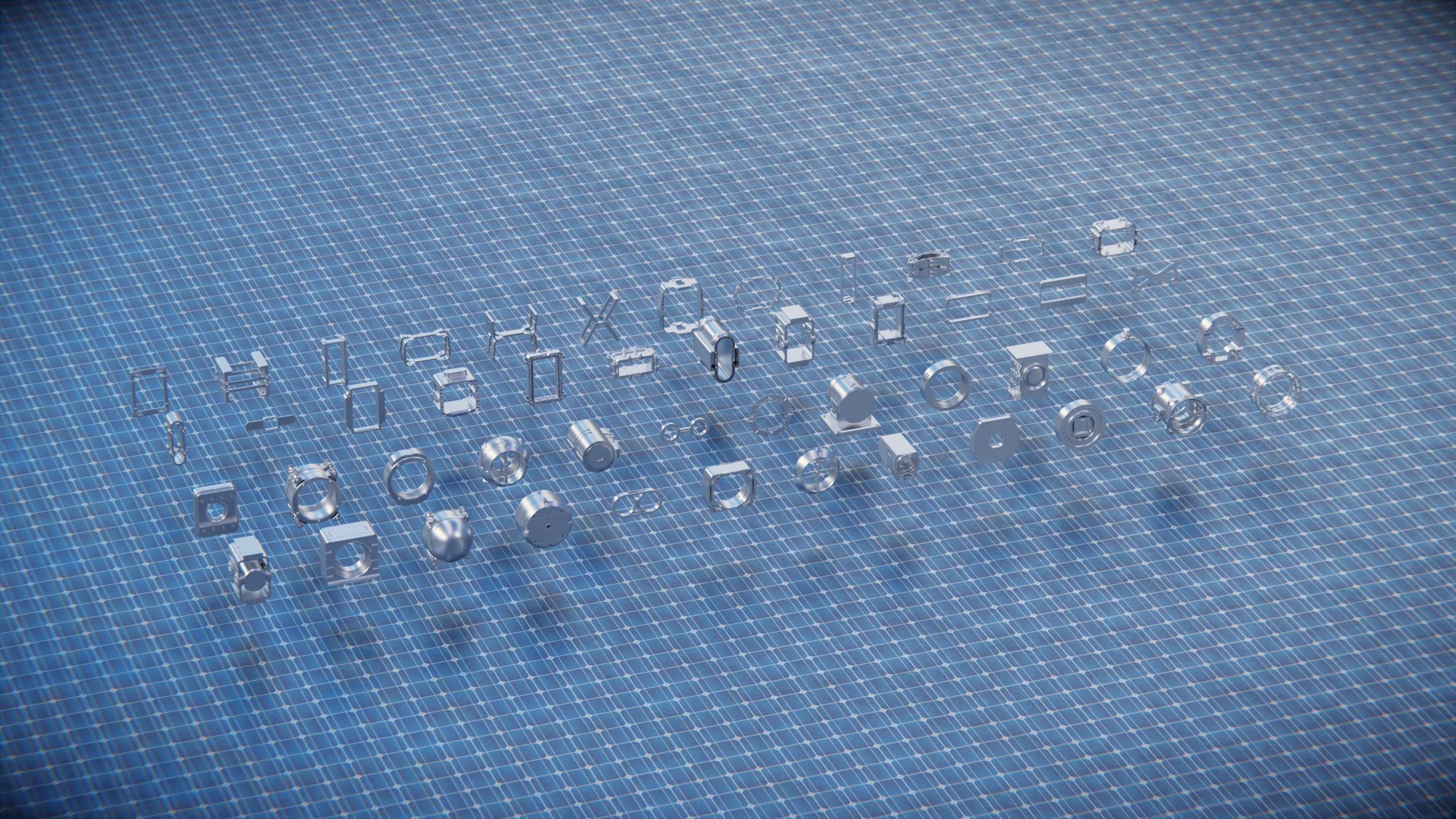 700 PART SCIFI KITBASH Low-poly 3D model_7