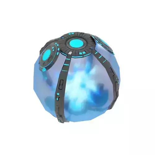 Futuristic Energy Sphere 3D Model