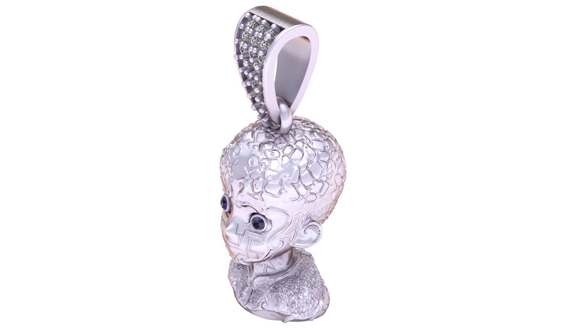 ROBOT CHARACTER PENDANT 3D-PRINTABLE MODEL  3D print model_1