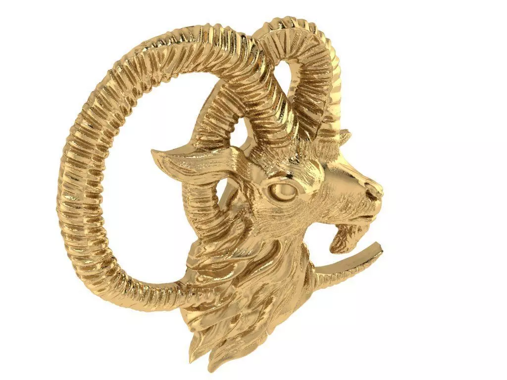 capricorn necklace 3D print model