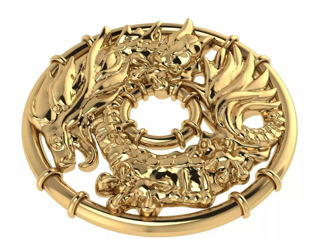 dragon locket 3D print model